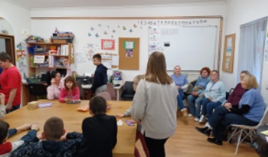 Kreativna radionica sa polaznicima Poludnevnog boravka u Krapini.