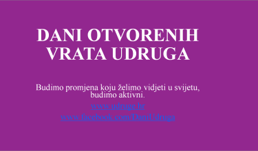 Dani otvorenih vrata Udruga